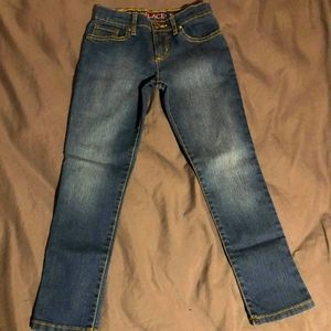 Girl's Dark Blue Jeans